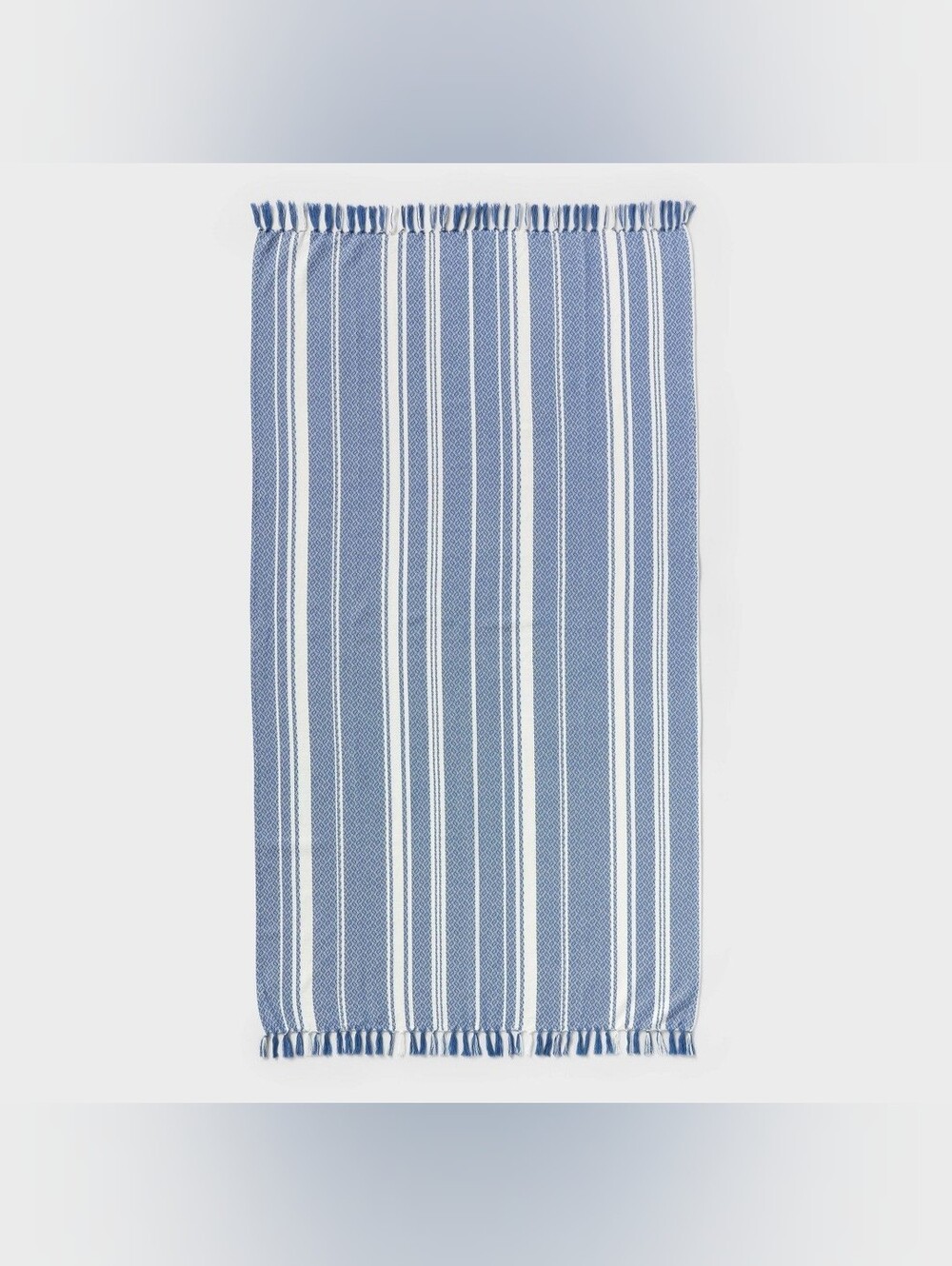 Threshold 40"x72" Peshtemal Premium Lightweight Striped Oversized Beach Towel wi